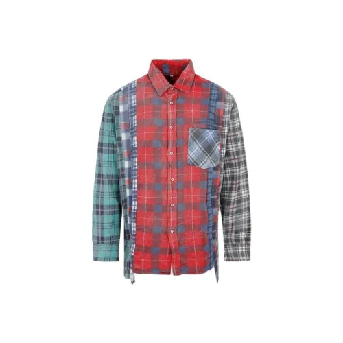 Needles Flannel Shirt 7 Cuts Wide Reflection Shirt