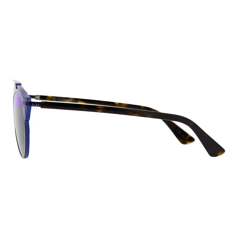 DIOR Metal Irregular Shape Sunglasses Men's Tortoiseshell-2