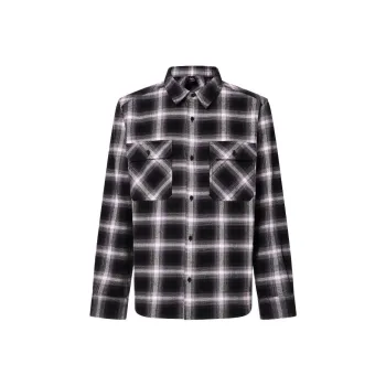 Oakley Shirt Men's Gray/Black Plaid