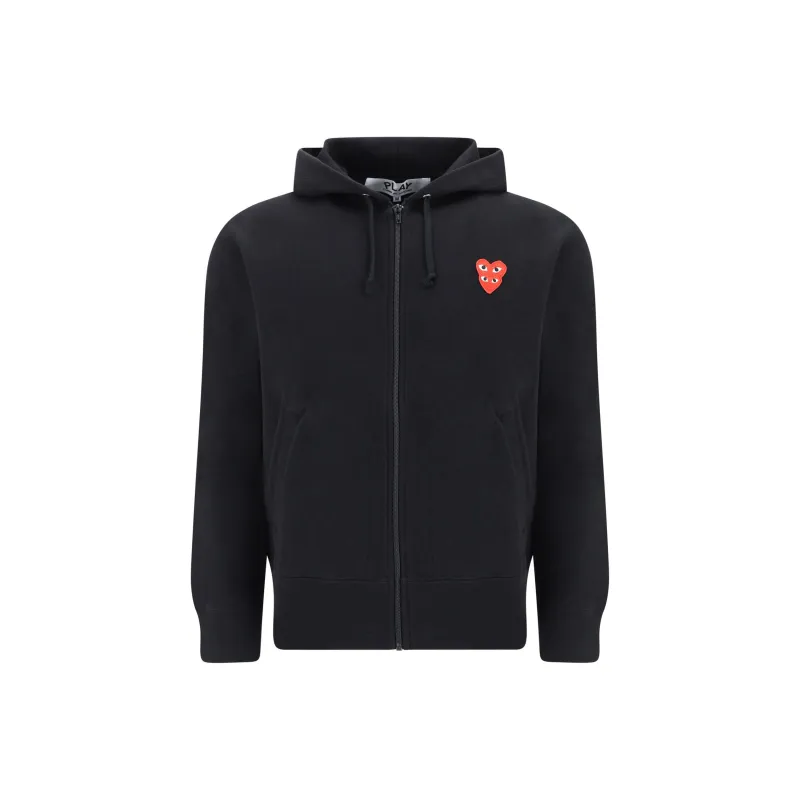 CDG Play Sweatshirt Jacket Men's Black-0