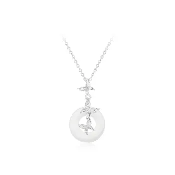 Love Link Chalcedony Necklaces Women's