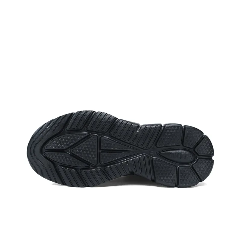 ZULIZ Sports Elderly Shoes Casual Shoes Men Low Top Black/Dark Blue-5