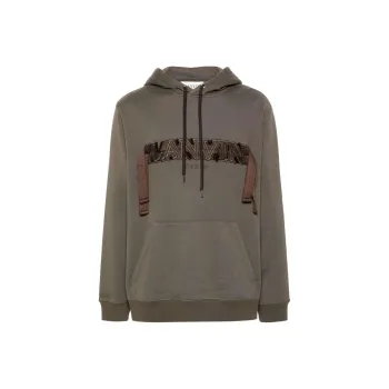 Lanvin Lace Detailed Drawstring Hoodie
