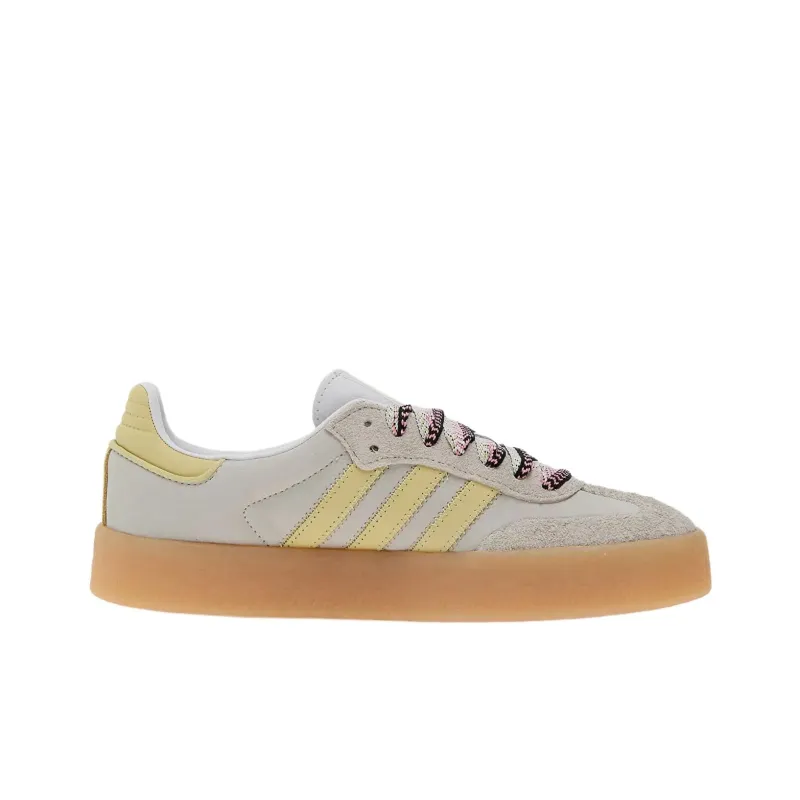 Adidas Originals Sambae White Grey Powder Yellow Women's-1