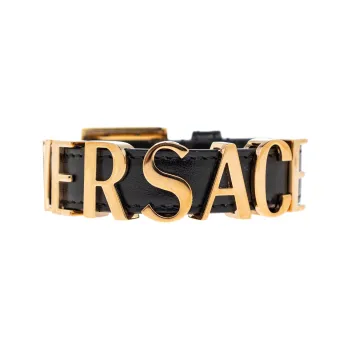 FANSIZHE Leather, Brass Bangles Men's Black