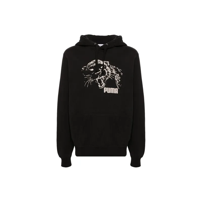 PUMA Graphic Printed Drawstring Hoodie-0
