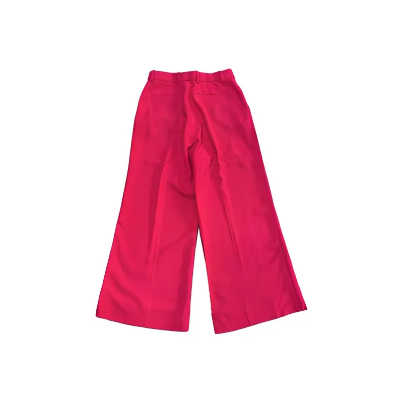 GUCCI High Rise Wide Leg Pants Pink-1