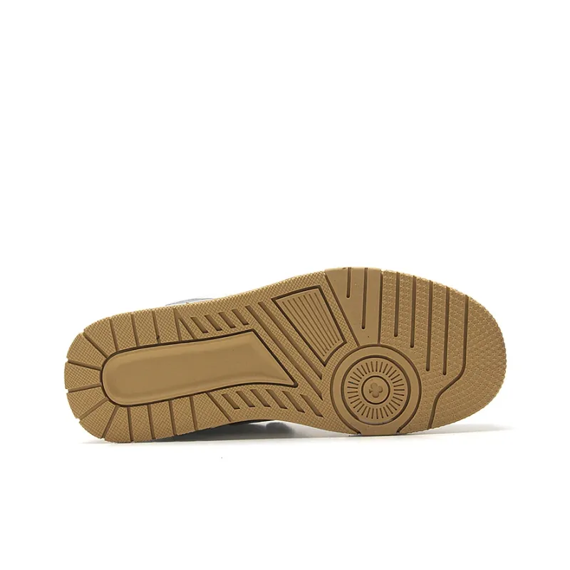 STUR YSN Wear resistant And Lightweight Low Top Skateboard Shoes Unisex Greige-6