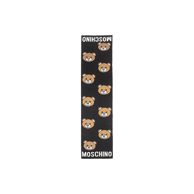 MOSCHINO Knit Scarves Unisex Black-2
