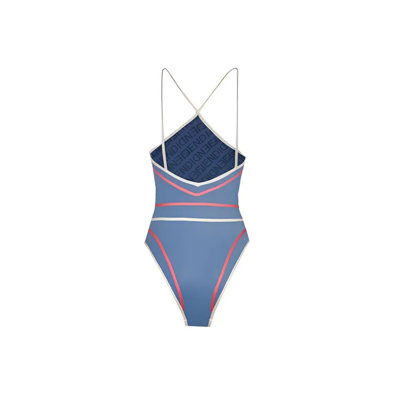 FENDI One piece Swimsuit Women's Blue-2