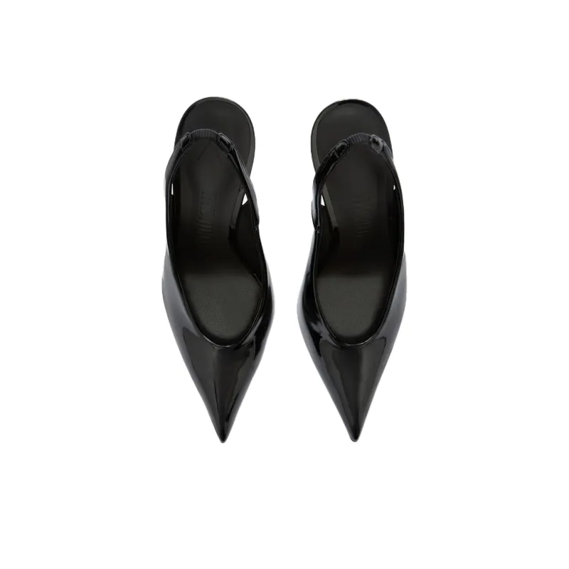 The Attico Viper Irregular Heel High Heels 9.5cm Women's Black-3