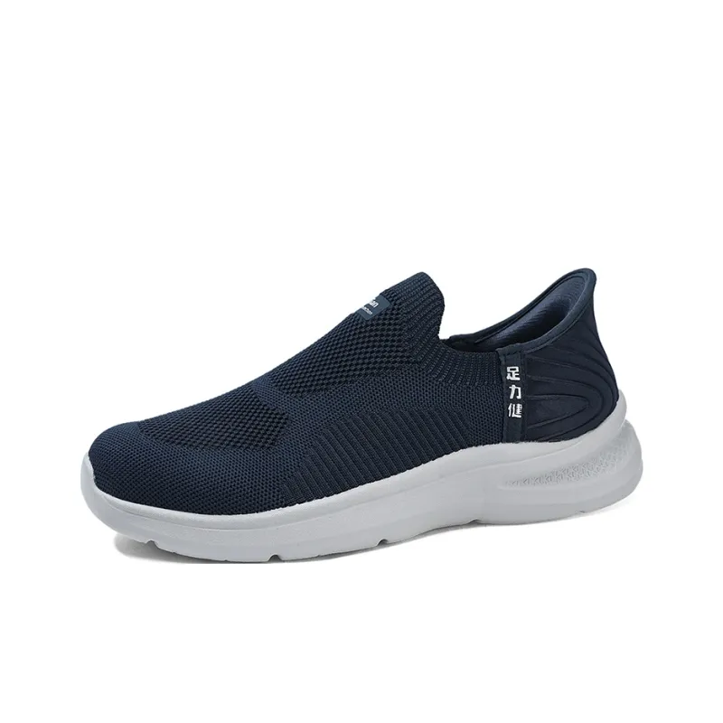 ZULIZ Sports Elderly Shoes Casual Shoes Men Low Top Dark Gray/Dark Blue/All Black-8