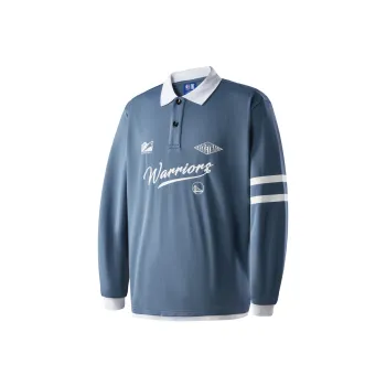 NBA Polo Shirt Unisex Gray Blue