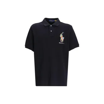 Polo Ralph Lauren FW23 Men's Pony Embroidered Polo Shirt Black