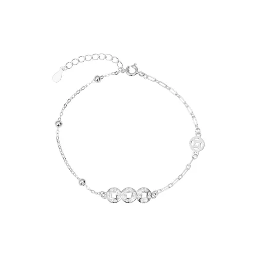 TUTAE S925 Silver Bracelets Unisex Silver