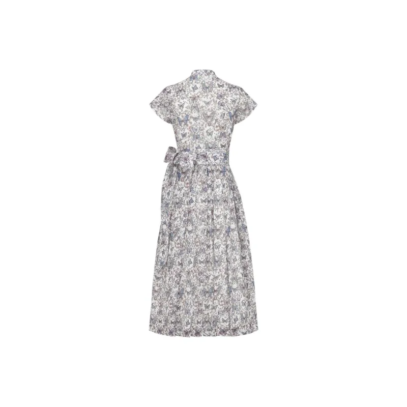 DIOR Short Sleeved Dress Women's Multicolor-1