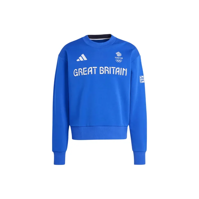 Adidas UK Training Wear Olympics Collection TEAM GB Sweatshirt Men's Blue-0
