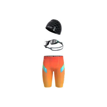 TOSWIM Swimming Sets Men's Orange Storm
