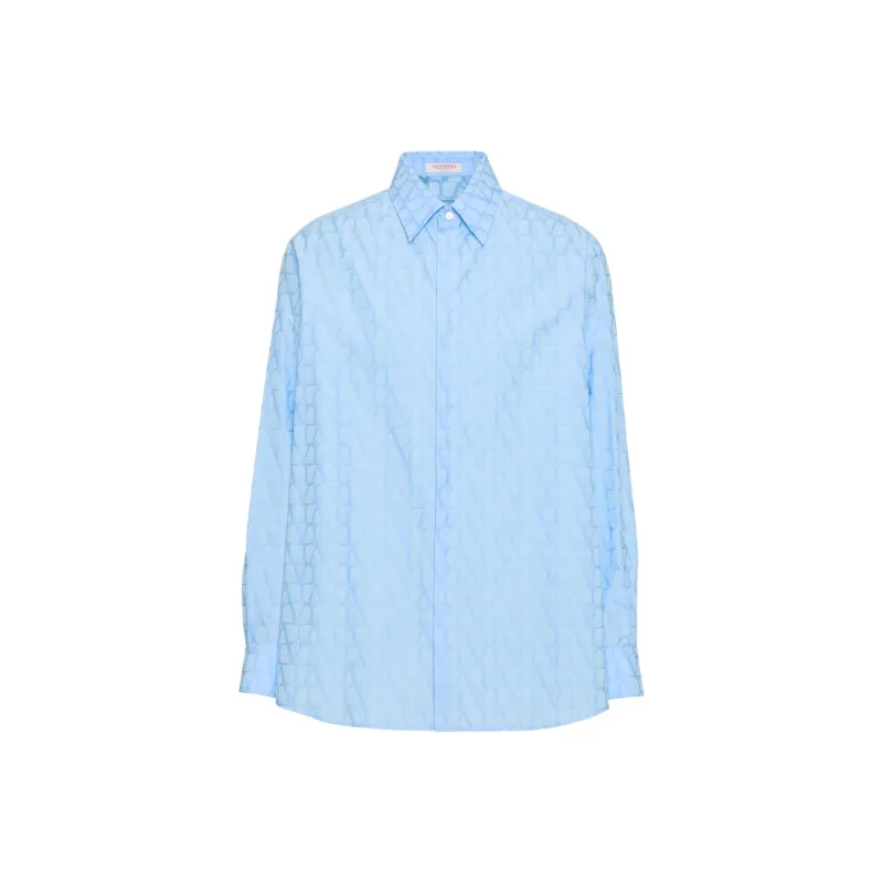 Valentino Shirts Men Sky Blue-0