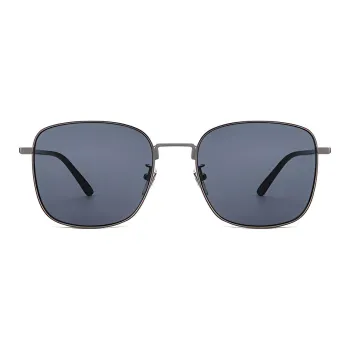 GUCCI Square Frame Metal Sunglasses
