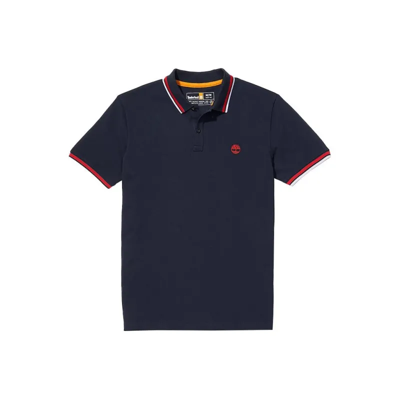 Timberland MILLERS RIVER Polo Shirt Men's Marine Blue-0