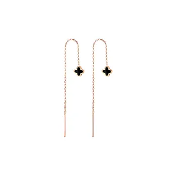 FUSSEM 18K Gold Drop Earrings Women's
