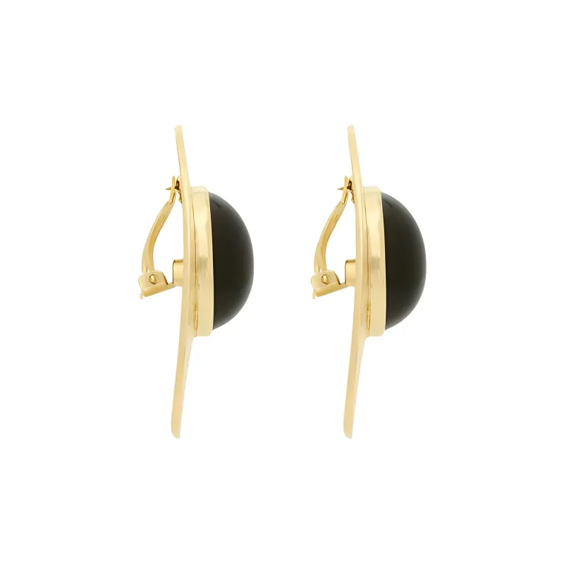 SAINT LAURENT Resin, Metal Earrings Women's Gold-2
