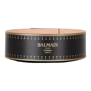BALMAIN Calfskin, Metal, Metal, Leather Belts Unisex Black 7.5CM