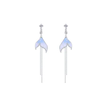 BING STUDIO 925 Sterling Silver Needle Earrings Women's