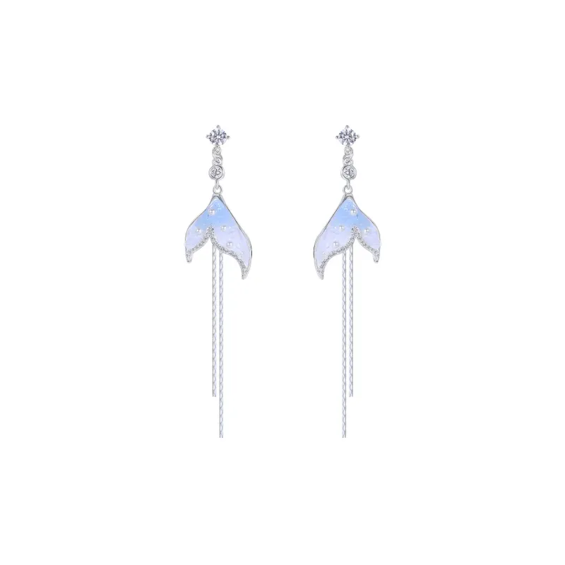 BING STUDIO 925 Sterling Silver Needle Earrings Women's-0