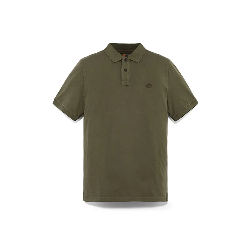 Timberland Polo Shirt Men's Army Green-0