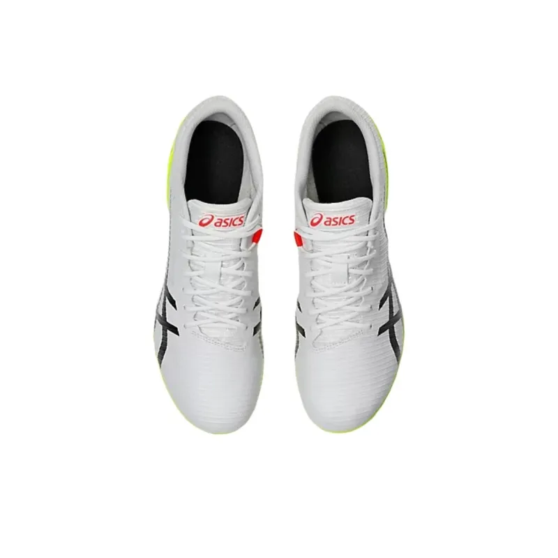 Asics Slip Resistant And Abrasion Resistant Functionality White Green Sprint Track And Field Shoes Men's Low Top-4
