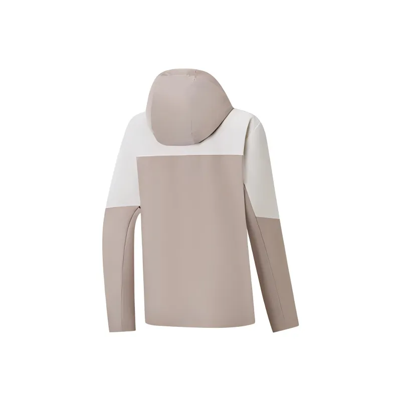 XTEP Variety Training Collection Trench Coat Women's Mickey Brown/Bright Moon White-1