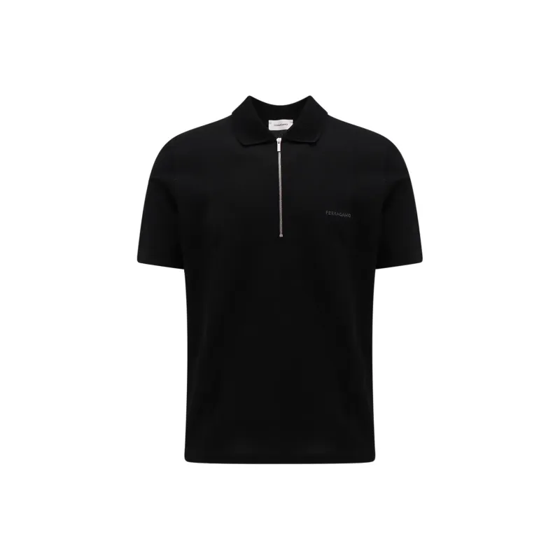 Ferragamo Logo Embroidered Polo Shirt-0
