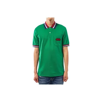 GUCCI Polo Shirts Men Green