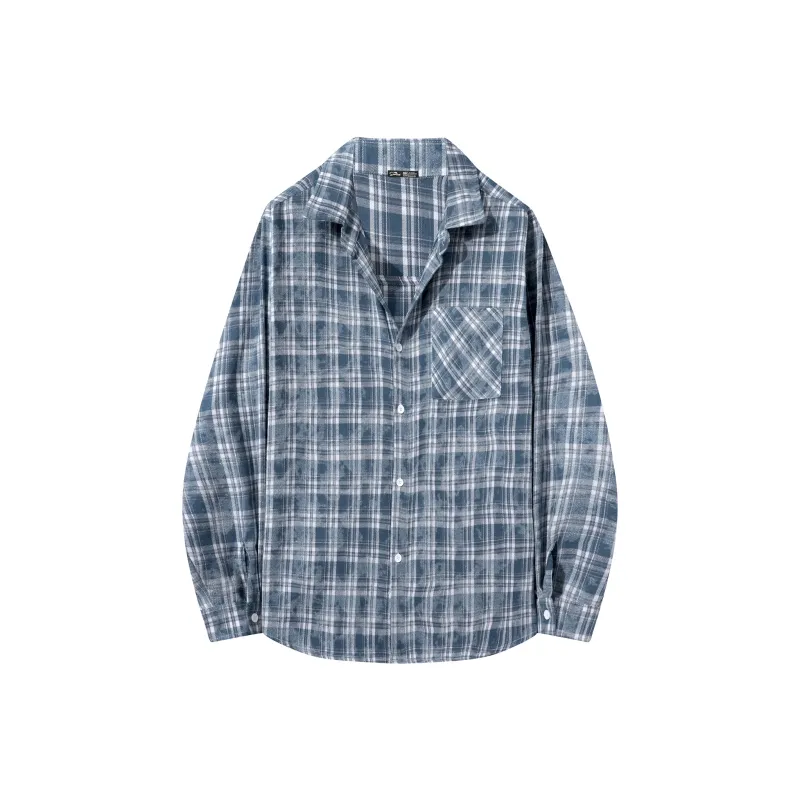 The Simpsons Shirt Unisex Blue Plaid-0