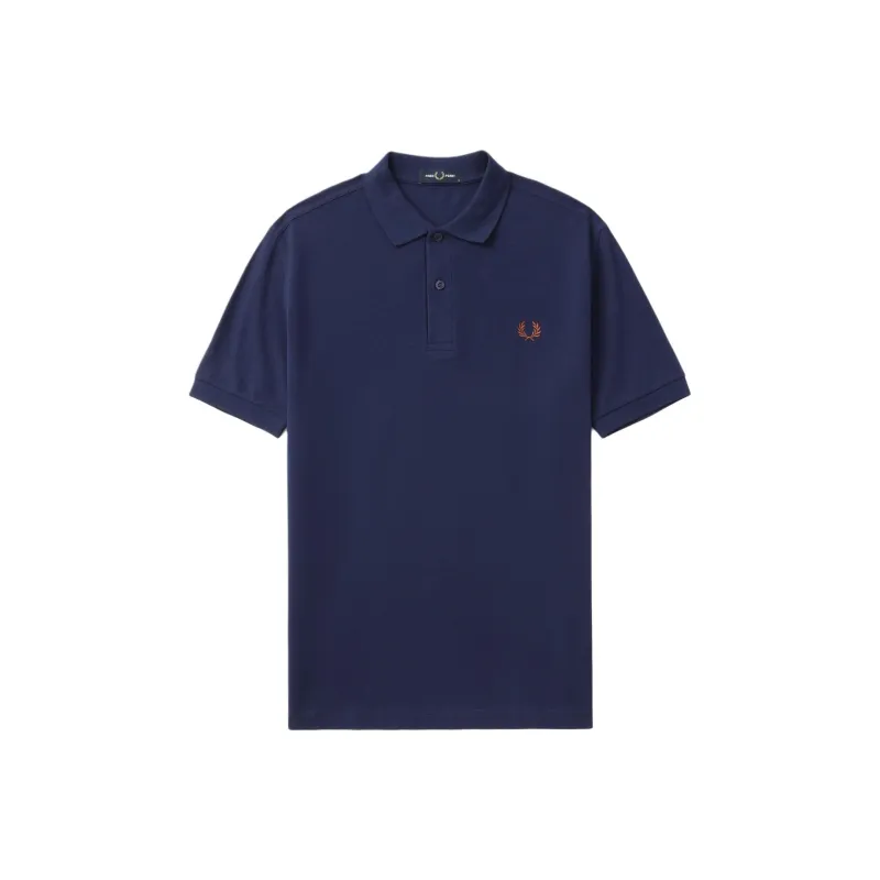 FRED PERRY Polo Shirt Men's Navy Blue-0