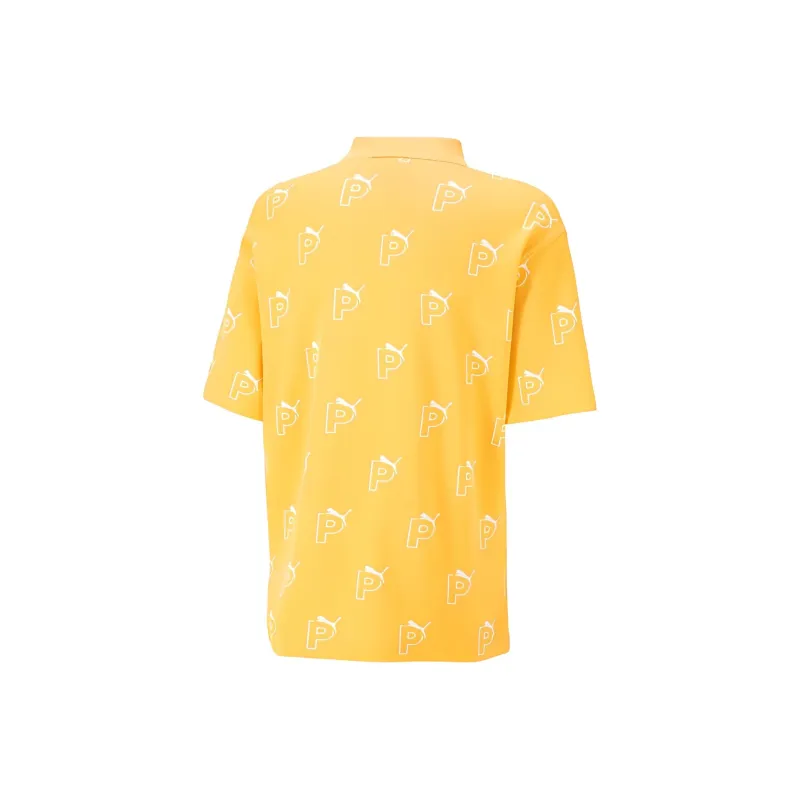 PUMA Polo Shirts Unisex Mustard Seed Color-1