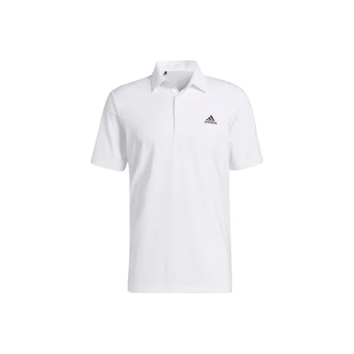 Adidas Ultimate365 Solid Left Chest Golf Polo Shirt Polo Shirt Men's White