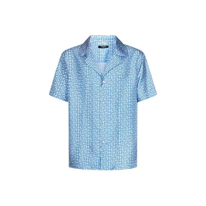 BALMAIN Shirts Men Blue-0