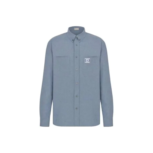 DIOR Shirts Men Blue