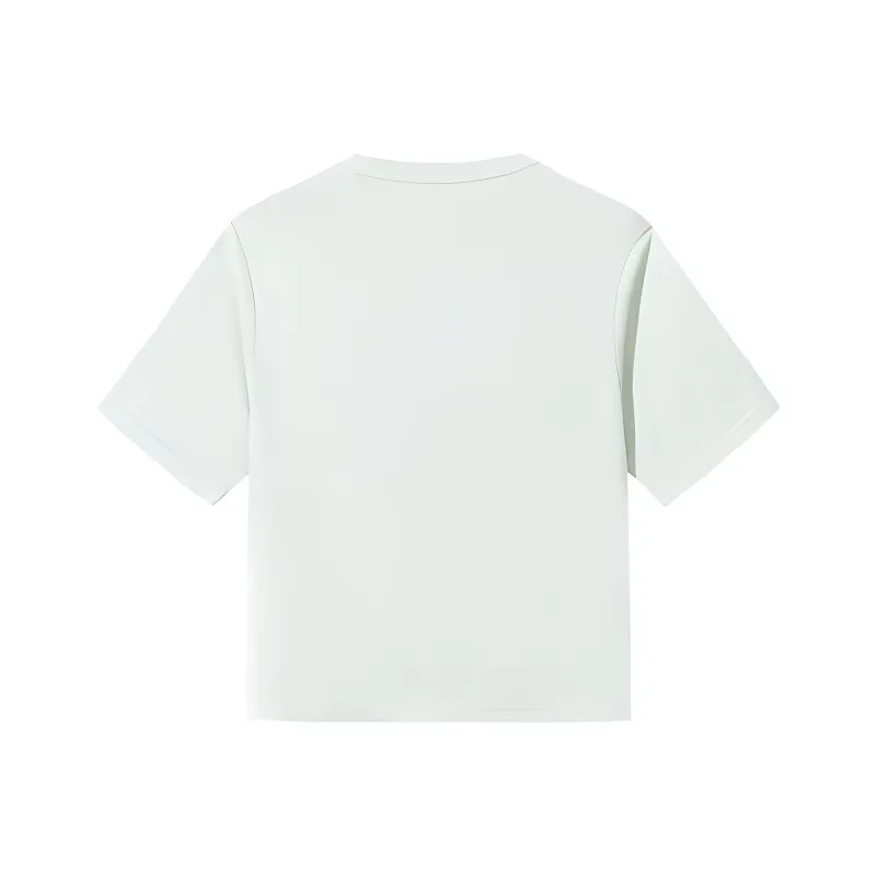 Anta Comprehensive Training Collection Sports Lifestyle Collection Regular T Shirt Women's Wu Water Green-1