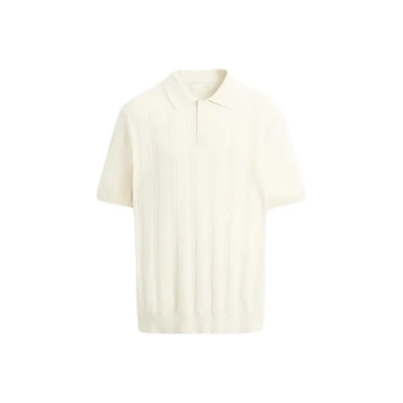 ZARA Polo Shirt Men's Frosted White-0