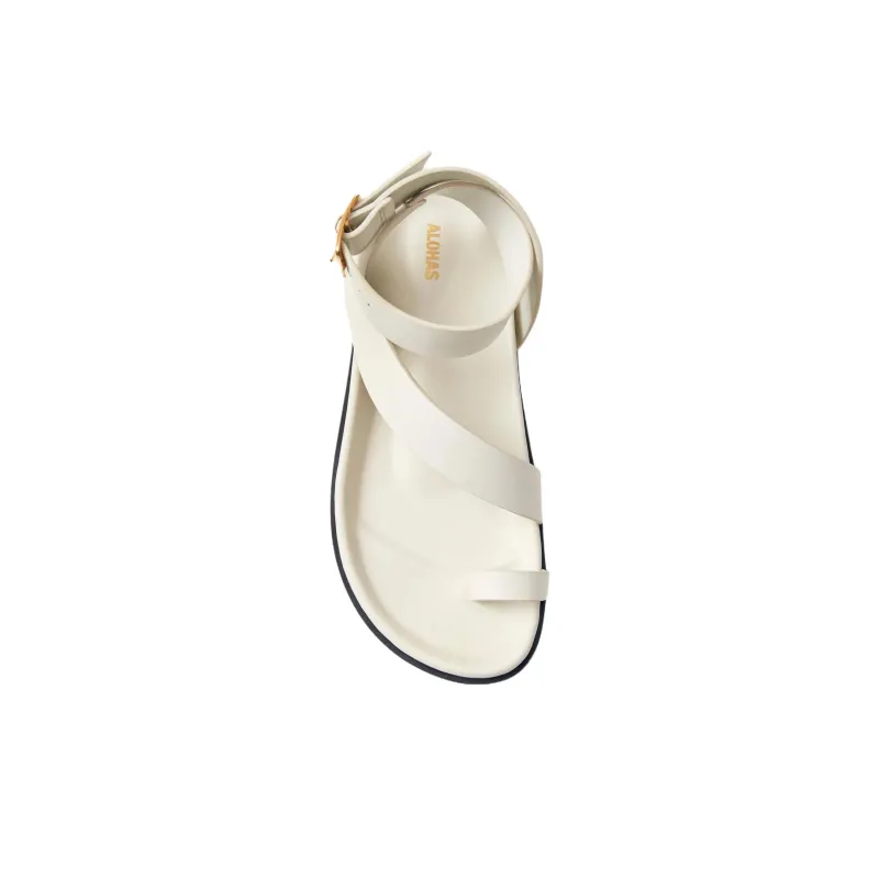 ALOHAS Myles Strap Sandals 1.5cm Women's White-3