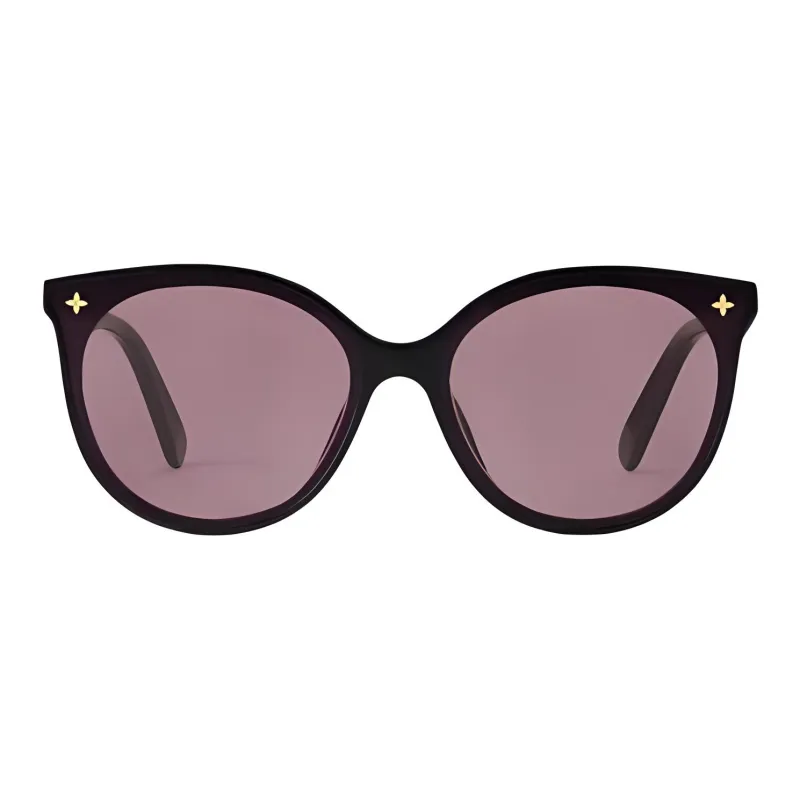 LOUIS VUITTON Oval Sunglasses Women's Black-0