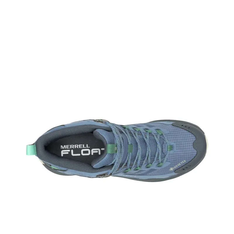 MERRELL MOAB SPEED 2 Mid Top Hiking Shoes Men's Steel Blue-3
