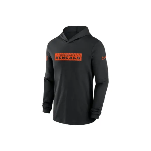 Nike Cincinnati Bengals Sideline Men's Nike Dri FIT Nfl Long Sleeve Hooded Top