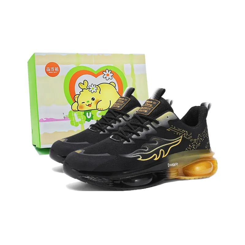 Budding Bear Anti Slip And Wear Resistant Height Increasing Low Top Casual Shoes Men's-0