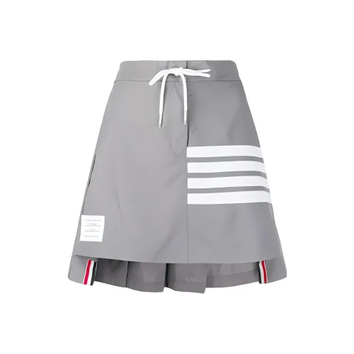 THOM BROWNE Casual Short Skirts Women's Gray