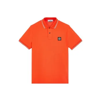 STONE ISLAND Polo Shirt Men's Orange
